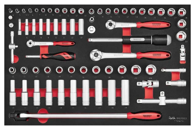 TengTools TTESK73 set bussole 73 pezzi FOAM4X4