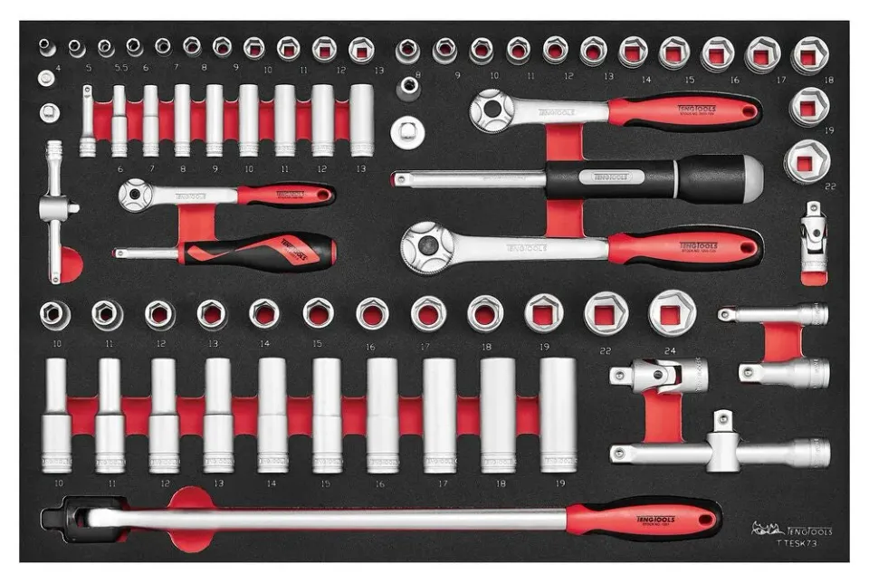 TengTools TTESK73 set bussole 73 pezzi FOAM4X4