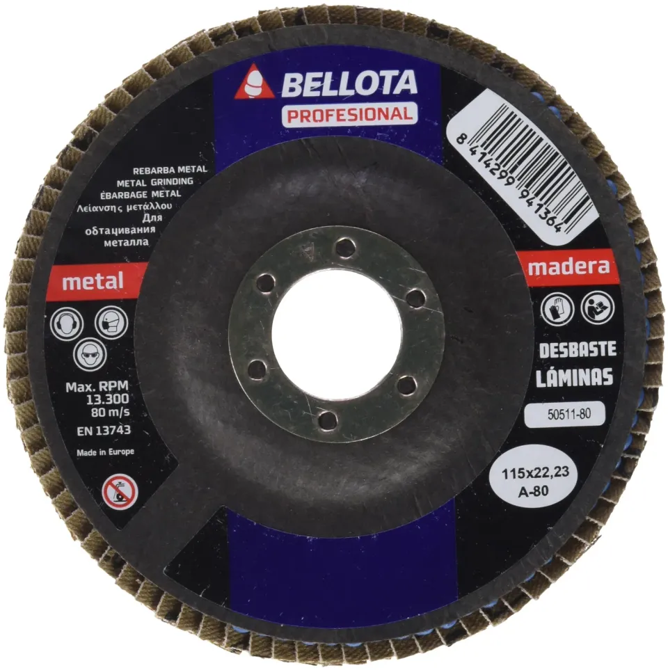 Bellota Metal disco lamellare 115 mm grana A