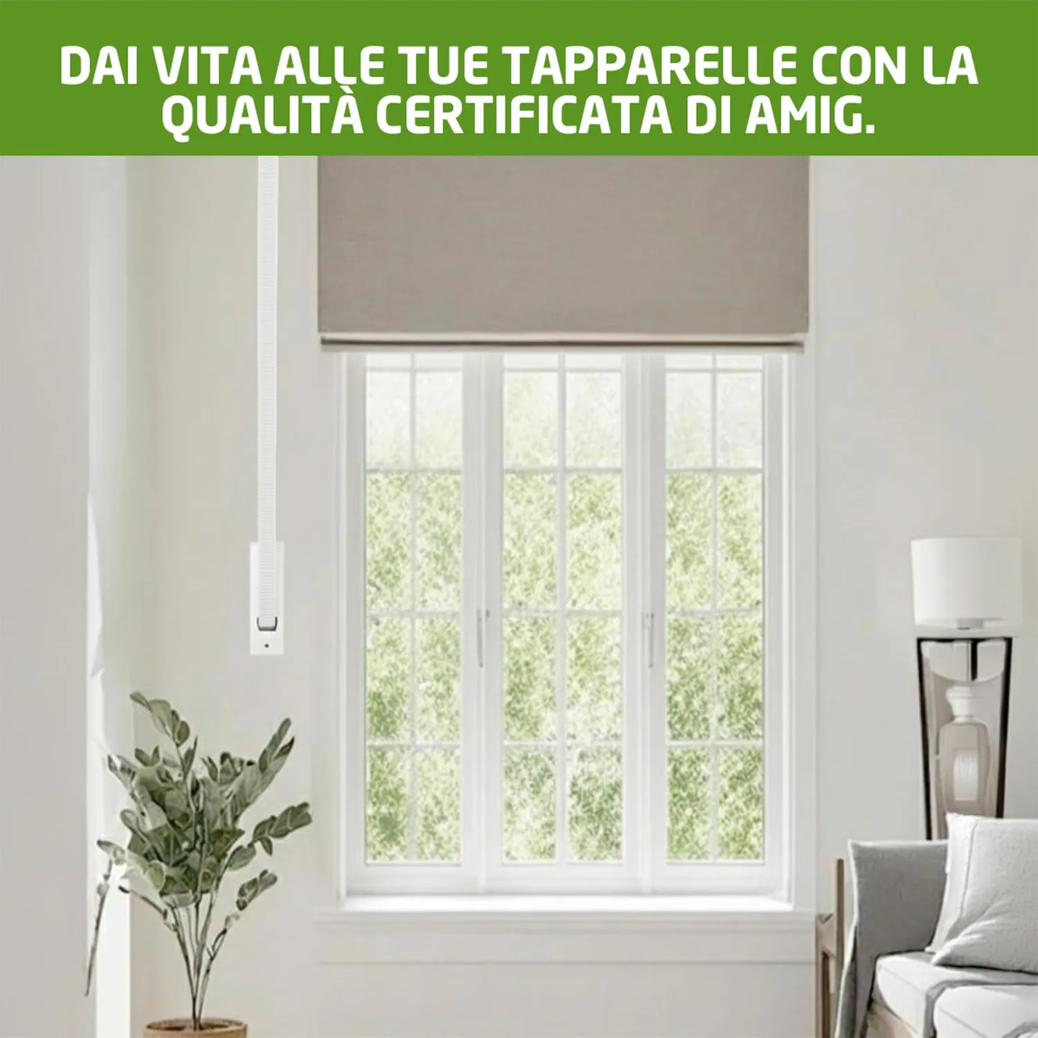 Amig Nastro Tapparella Bianco 18 mm x 6 m Polipropilene