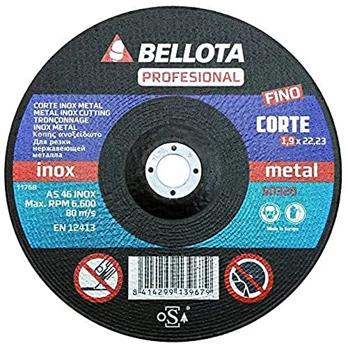 Bellota Disco Abrasivo Taglio Inox-Metal 1,6 mm extra sottile