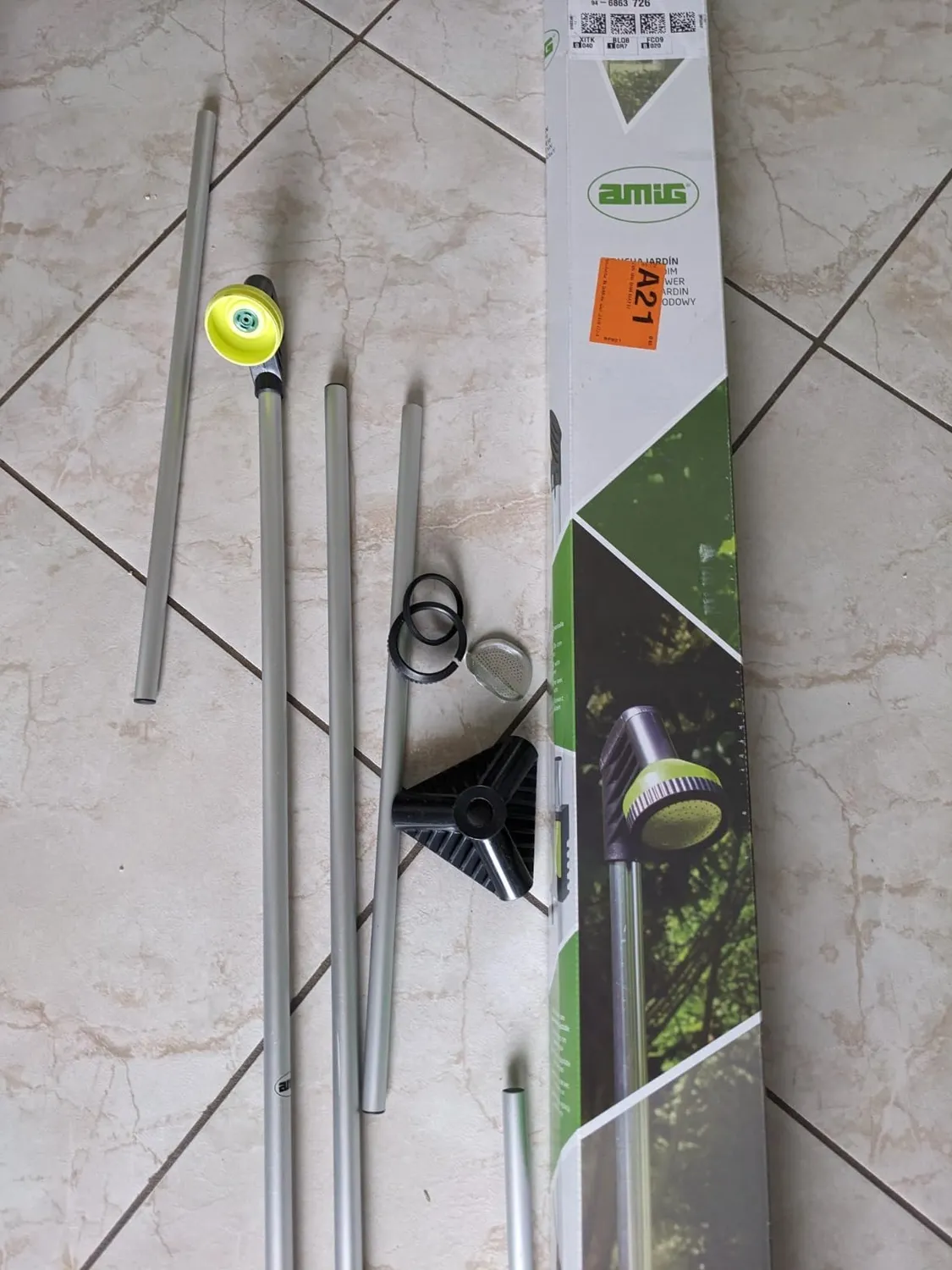 Amig Doccia Giardino Treppiede 1,35-2,35 m Verde