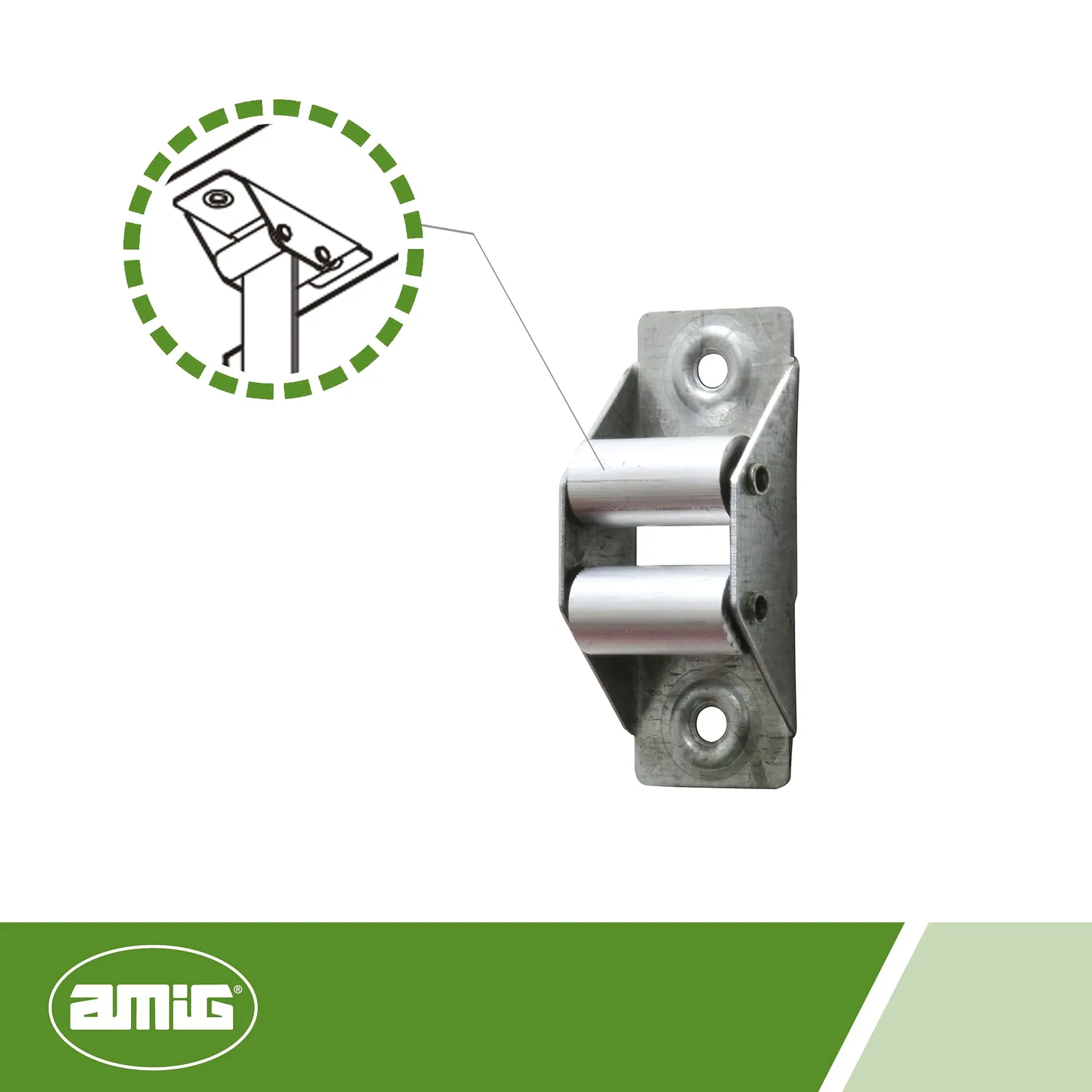 Amig guida tapparella acciaio rulli alluminio 22 mm
