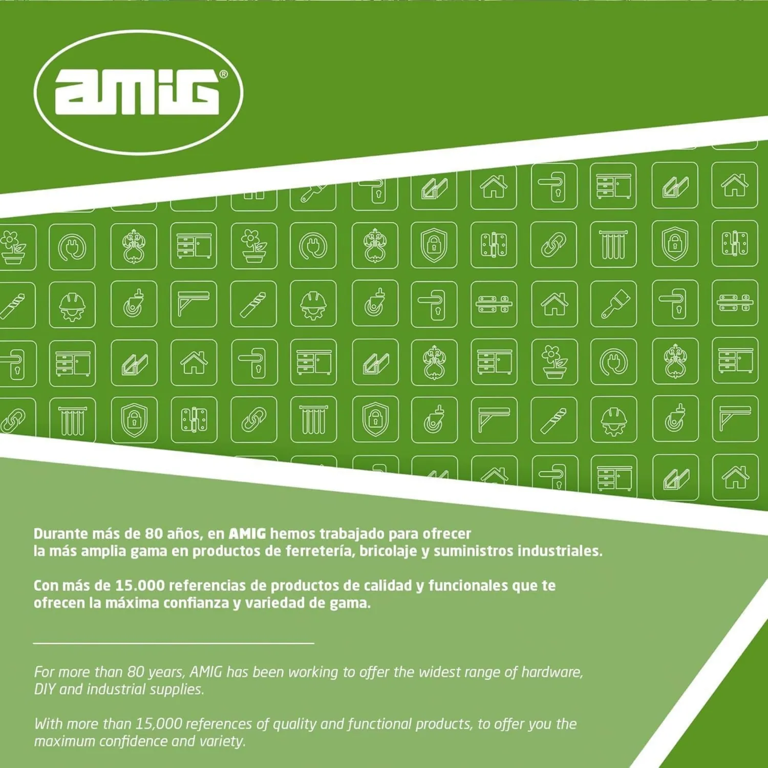 Amig 711 maniglia di passaggio cromato opaco 60/70 mm