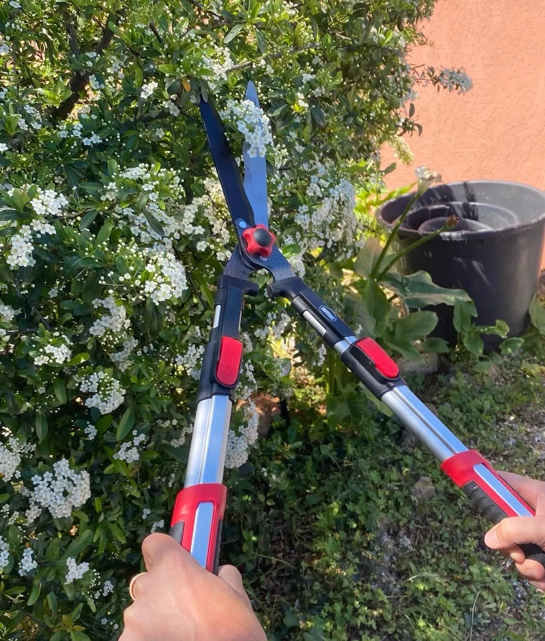 Amig forbice siepi telescopica 68-88 cm lama ondulata