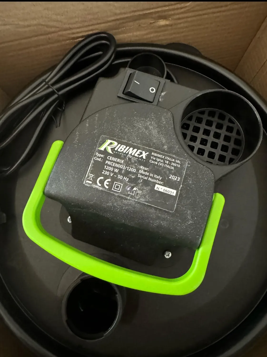 Ribimex Cenerix PRCEN003/1200 Aspiracenere 18 L 1200W