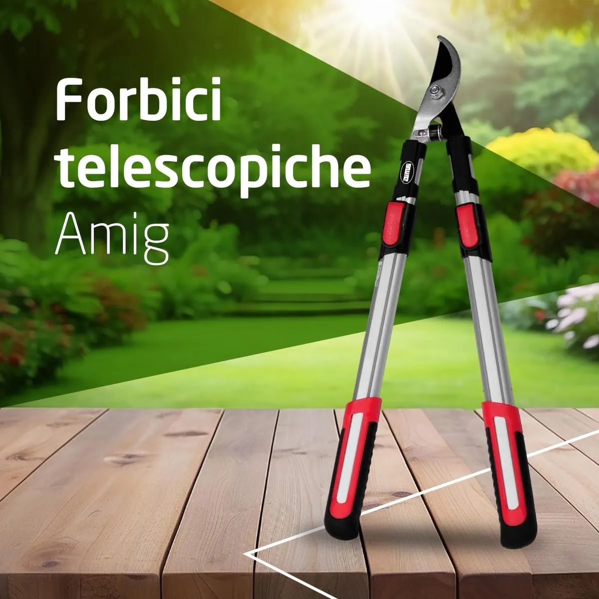 Amig Forbice Potatura Telescopica 62-97 cm 38 mm Bypass