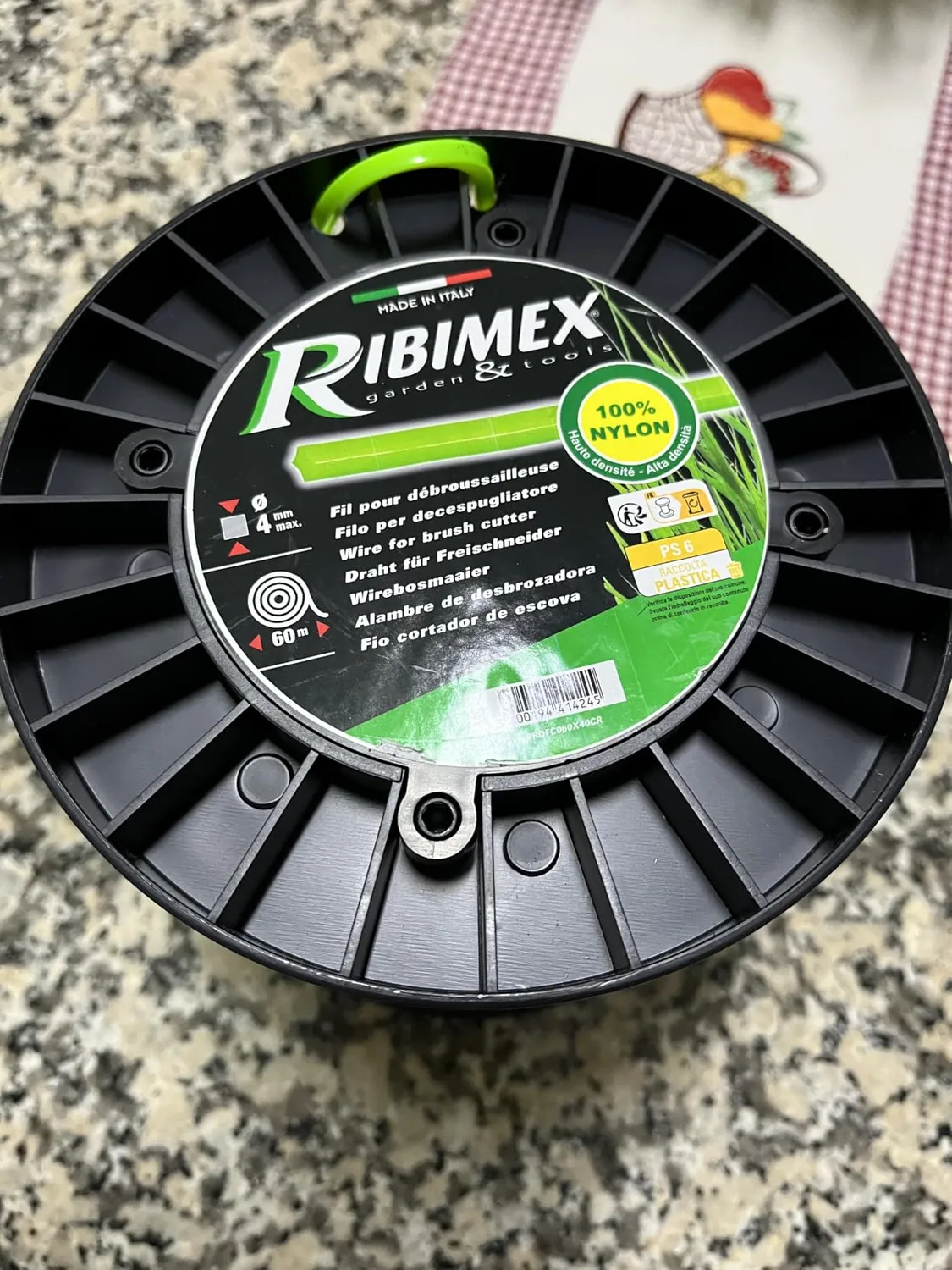 Ribiland-Ribimex PRDFC060X40CR Filo Decespugliatore 4 mm 60 m Quadrato