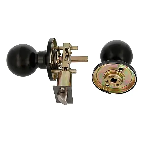 Amig Pomolo a Sfera Ottone Nero Passante