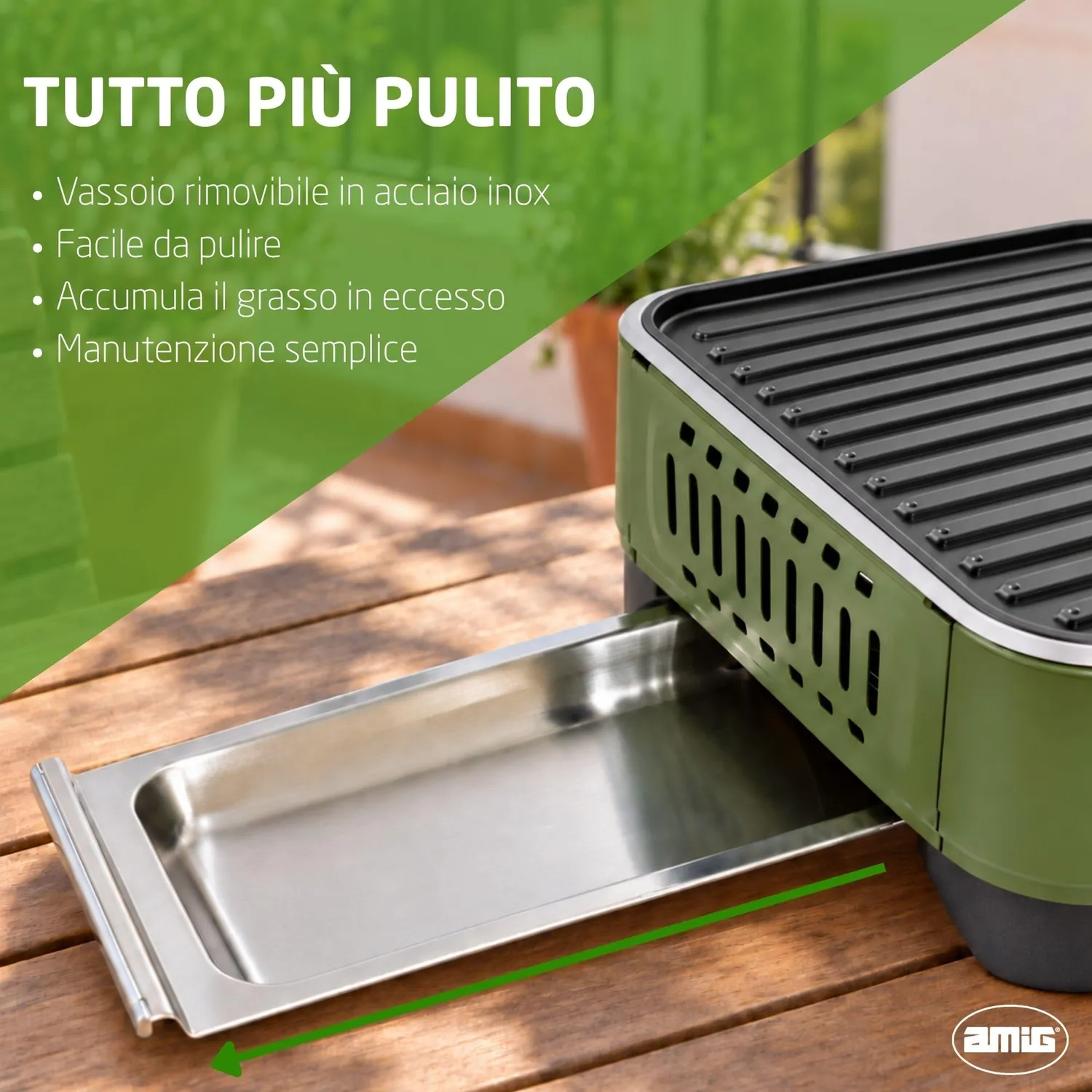 Amig BBQK01 cucina gas campeggio grill 1,8 kW piastra