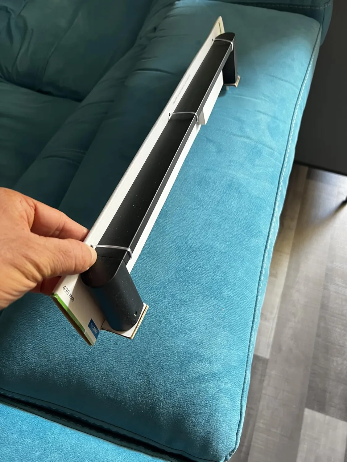 Amig Oma-2 portasciugamani semplice nero opaco 490 mm zamak