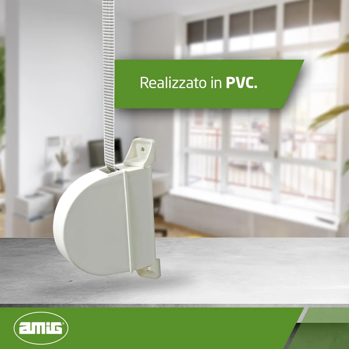 Amig Avvolgitore Tapparella Esterno Bianco Nastro 14 mm