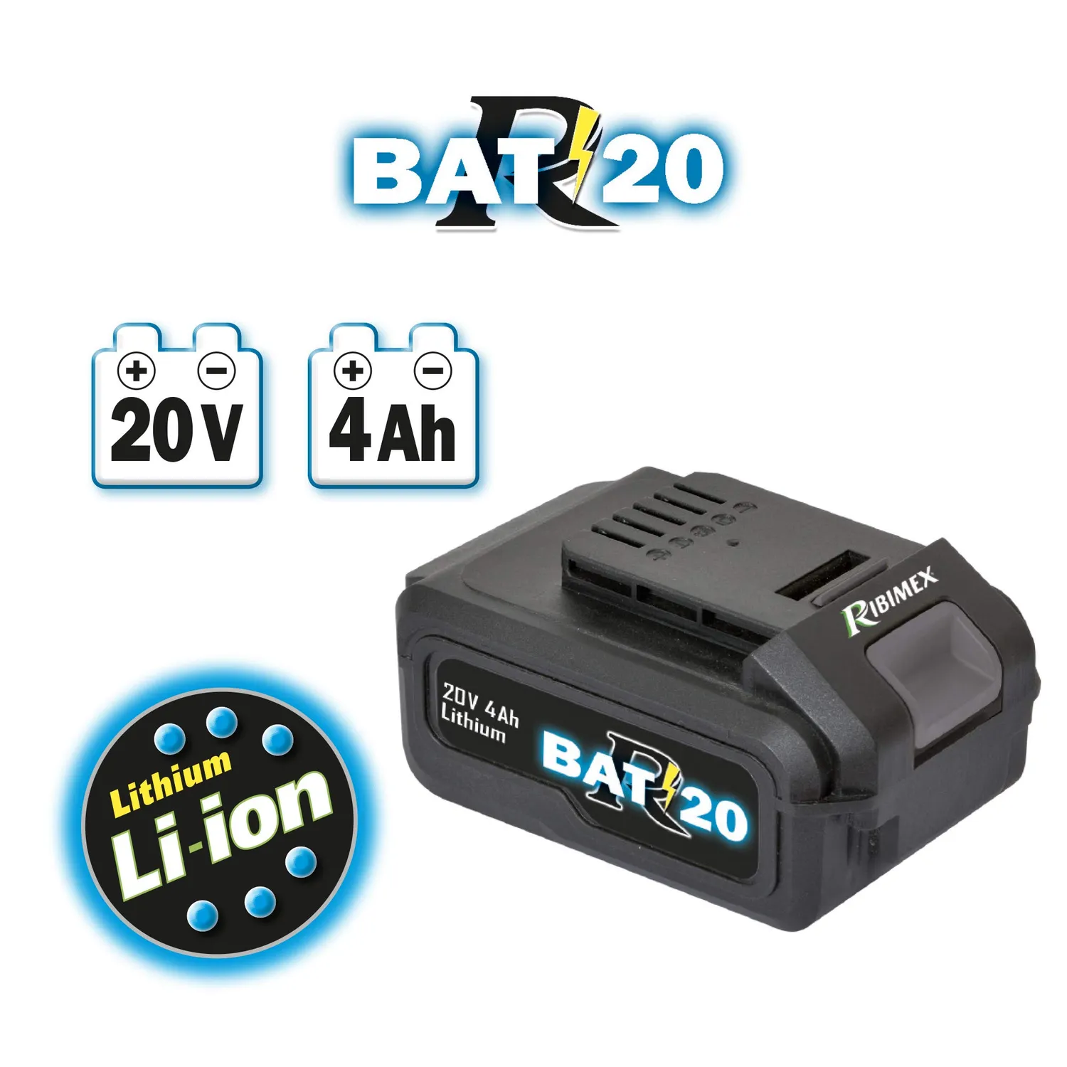 Ribimex RBAT20 PRBAT20/PRO3 trapano percussione 20V kit