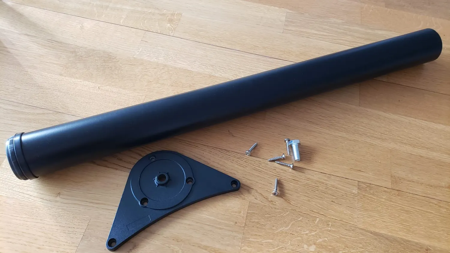 Amig Gamba Tavolo Regolabile Acciaio Nero 870 mm 15 kg