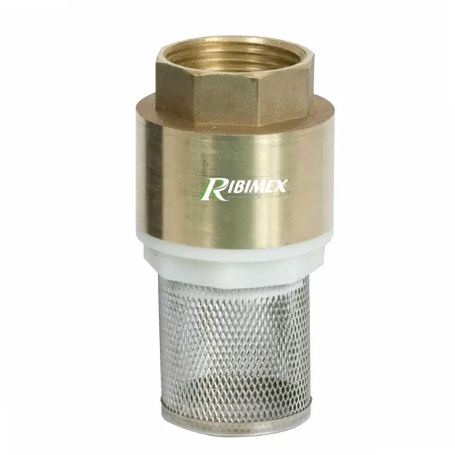 Ribimex PRVF38 Valvola di Fondo Ottone 1 Pollice Filtro
