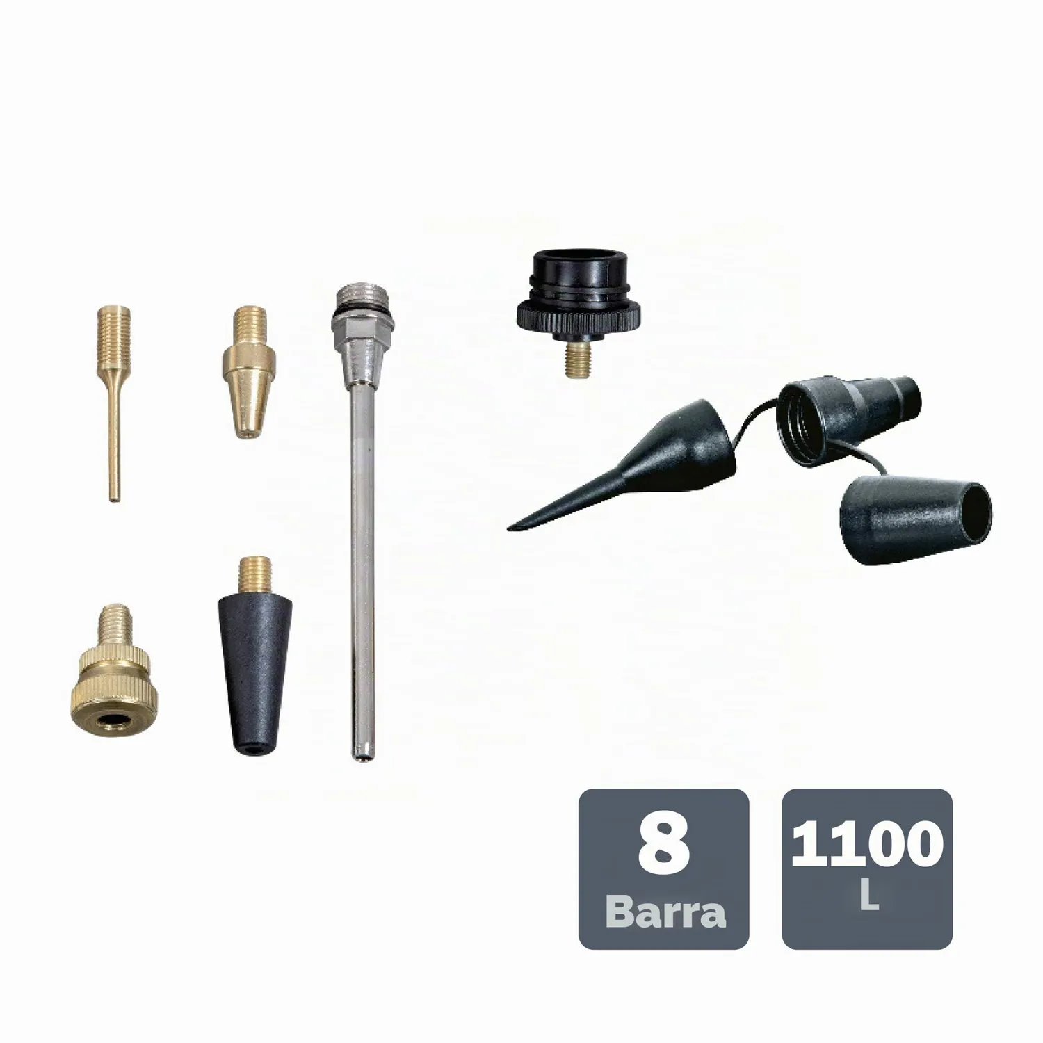 Ribimex PRCOMP1/KIT compressore portatile 1100W 8 bar