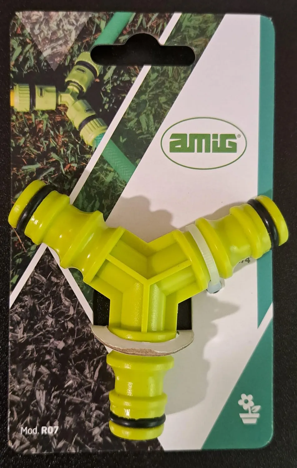 Amig R07 24348 derivazione tripla ABS verde pistacchio