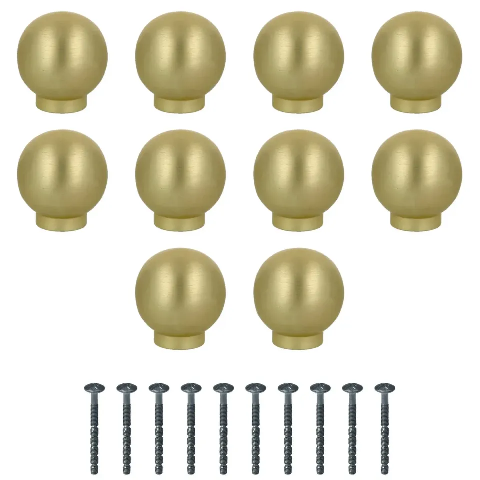 Amig Mod. 813 pomello mobili 10 pezzi oro spazzolato