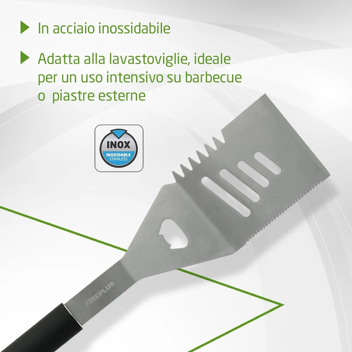 Amig Fireplus 4 in 1 spatola barbecue 44,5 cm inox