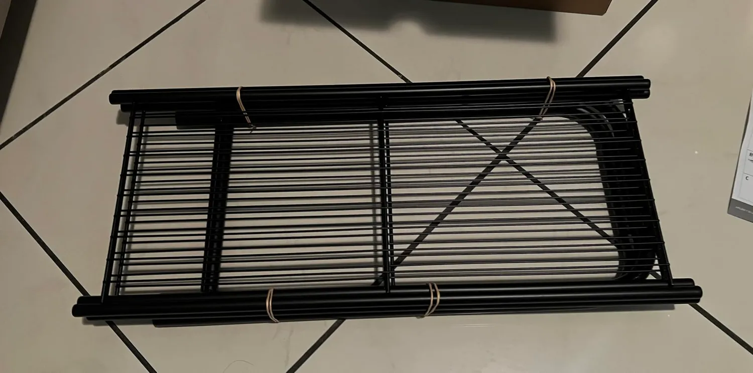 Amig scarpiera metallo 3 ripiani 9 paia 65x25 cm nera