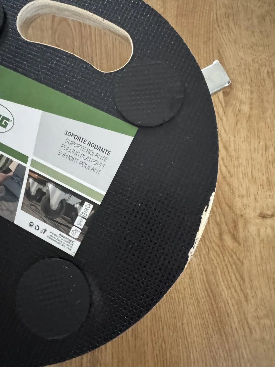 Amig piattaforma carico rotante Ø30 cm nera 100 kg compensato