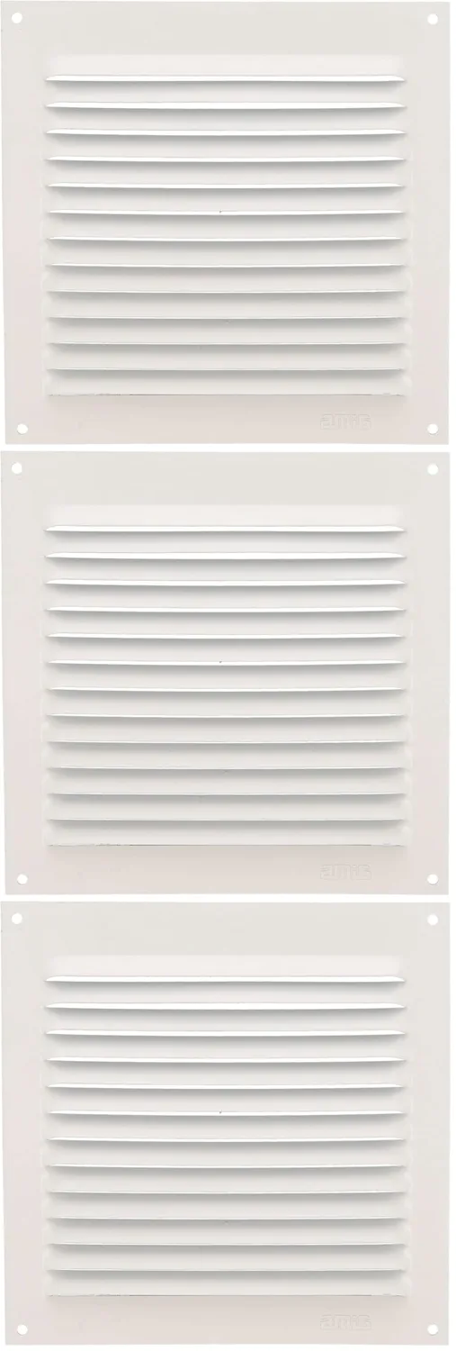 Amig Griglia Ventilazione Quadrata 150x150 mm Bianca Alluminio