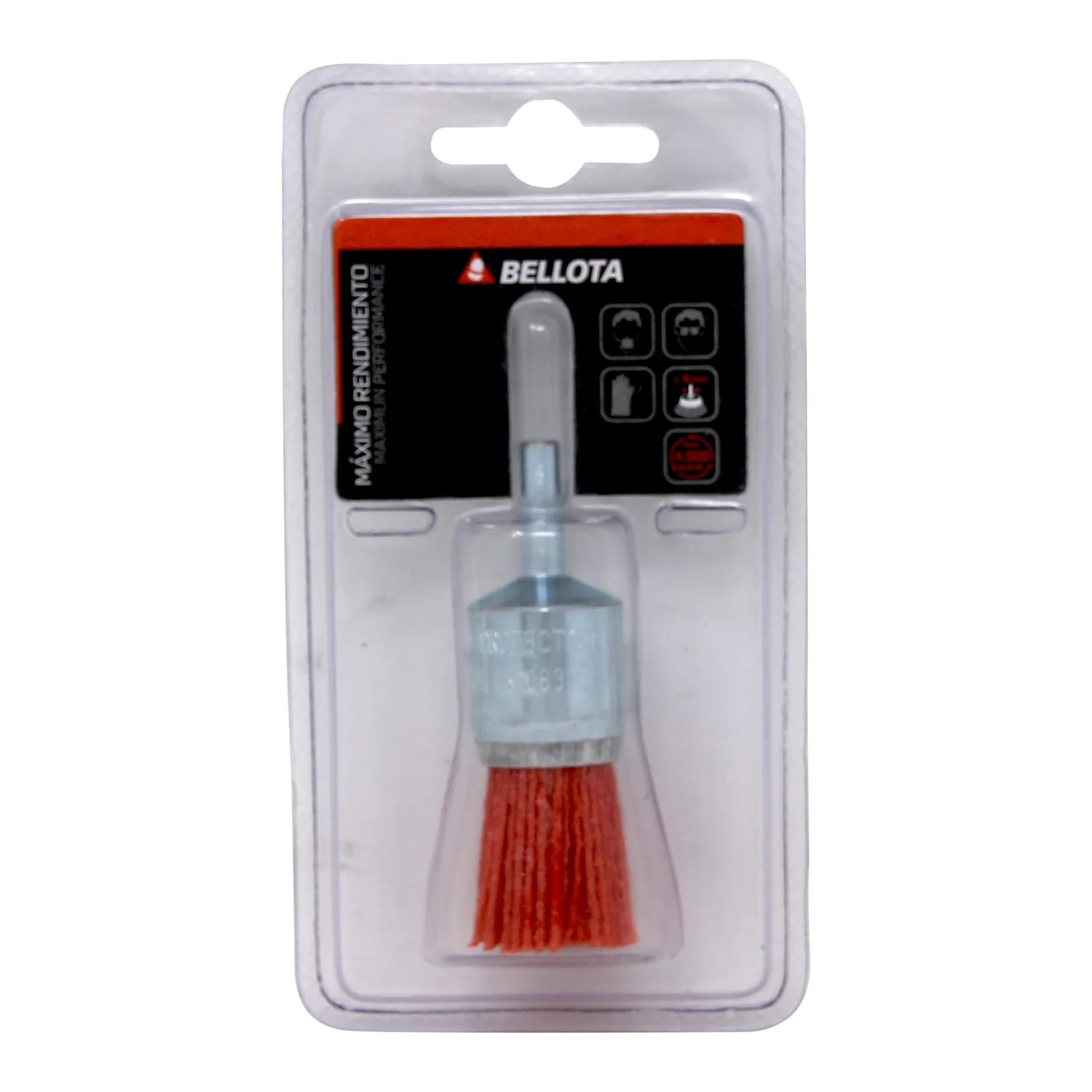 Bellota Spazzola Pennello Nylon Grana Grossa per Trapano 6 mm