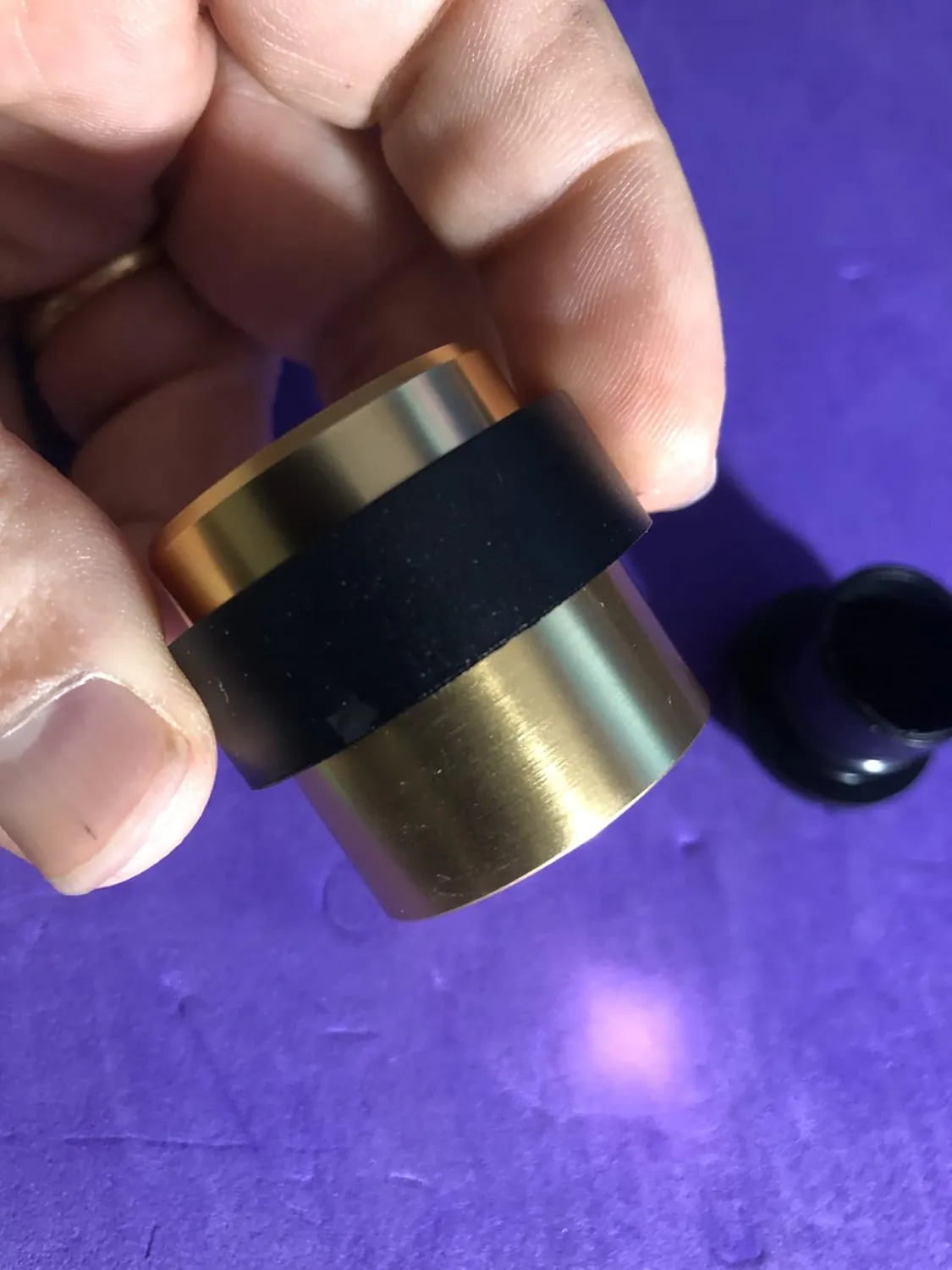 Amig fermaporta pavimento alluminio dorato Ø30x36 mm