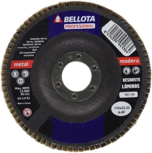 Bellota Metal disco lamellare 115 mm grana A
