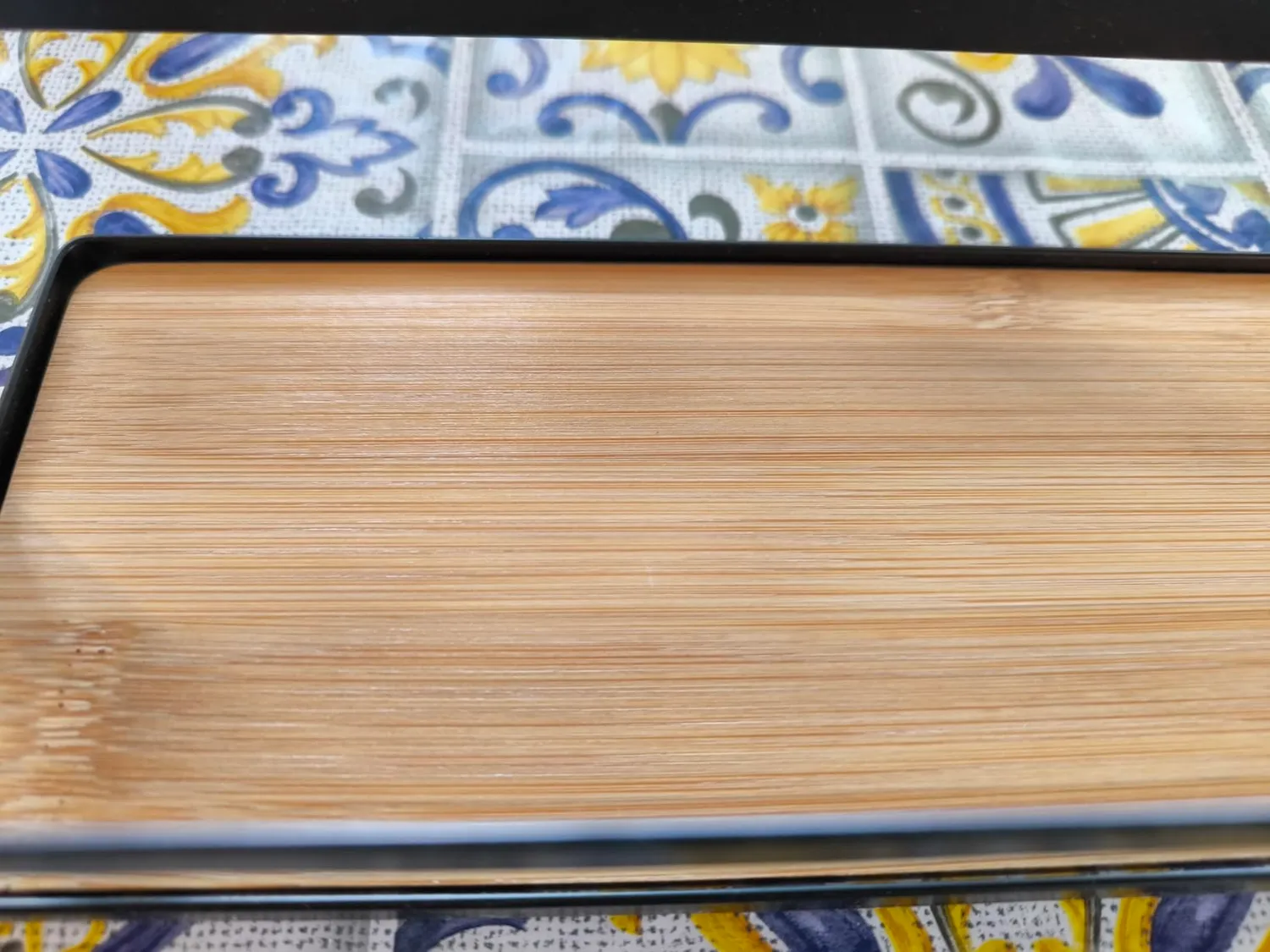 Amig portaspezie scaffale cucina acciaio nero e bambù