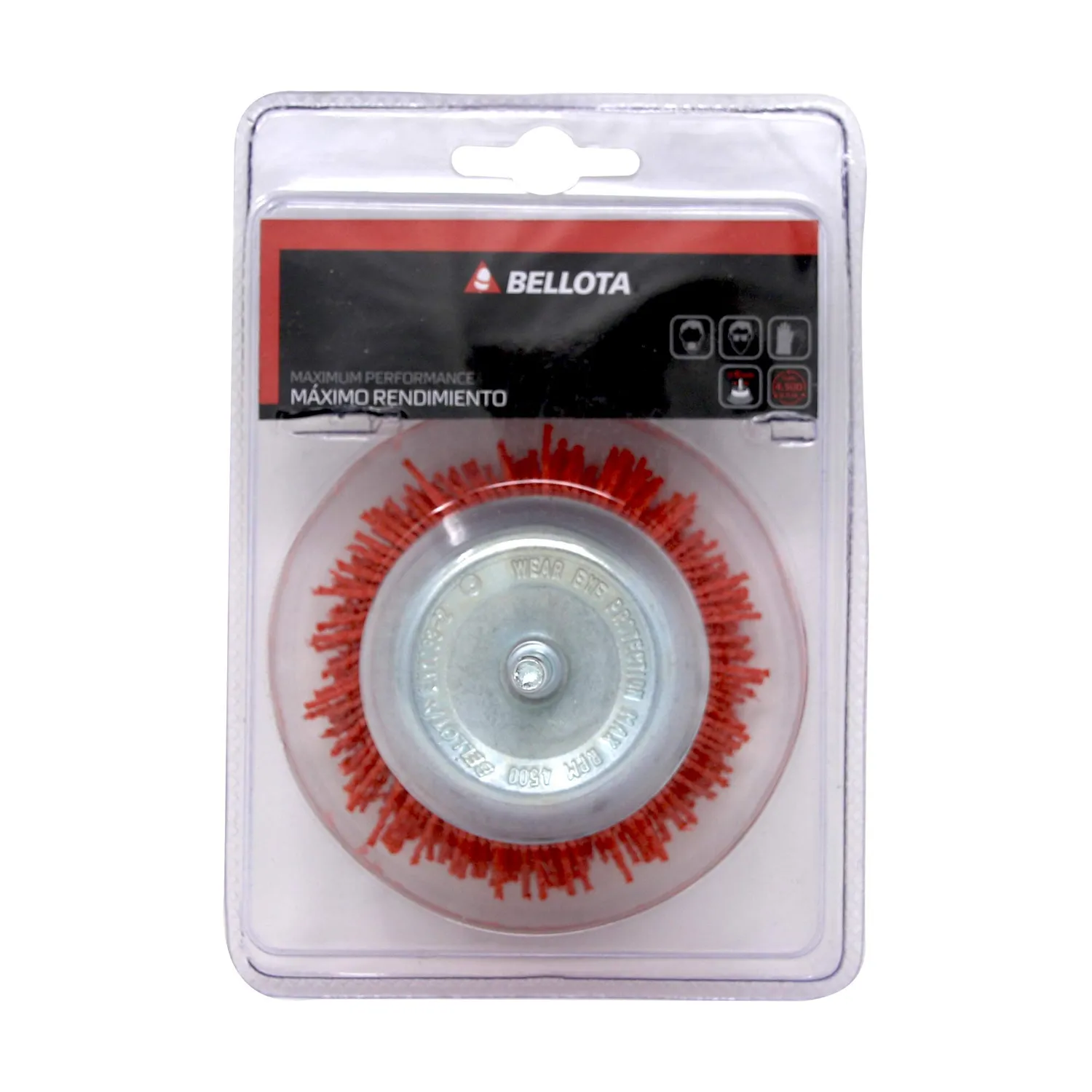 Bellota Spazzola Tazza Nylon Grana Grossa Gambo 6mm