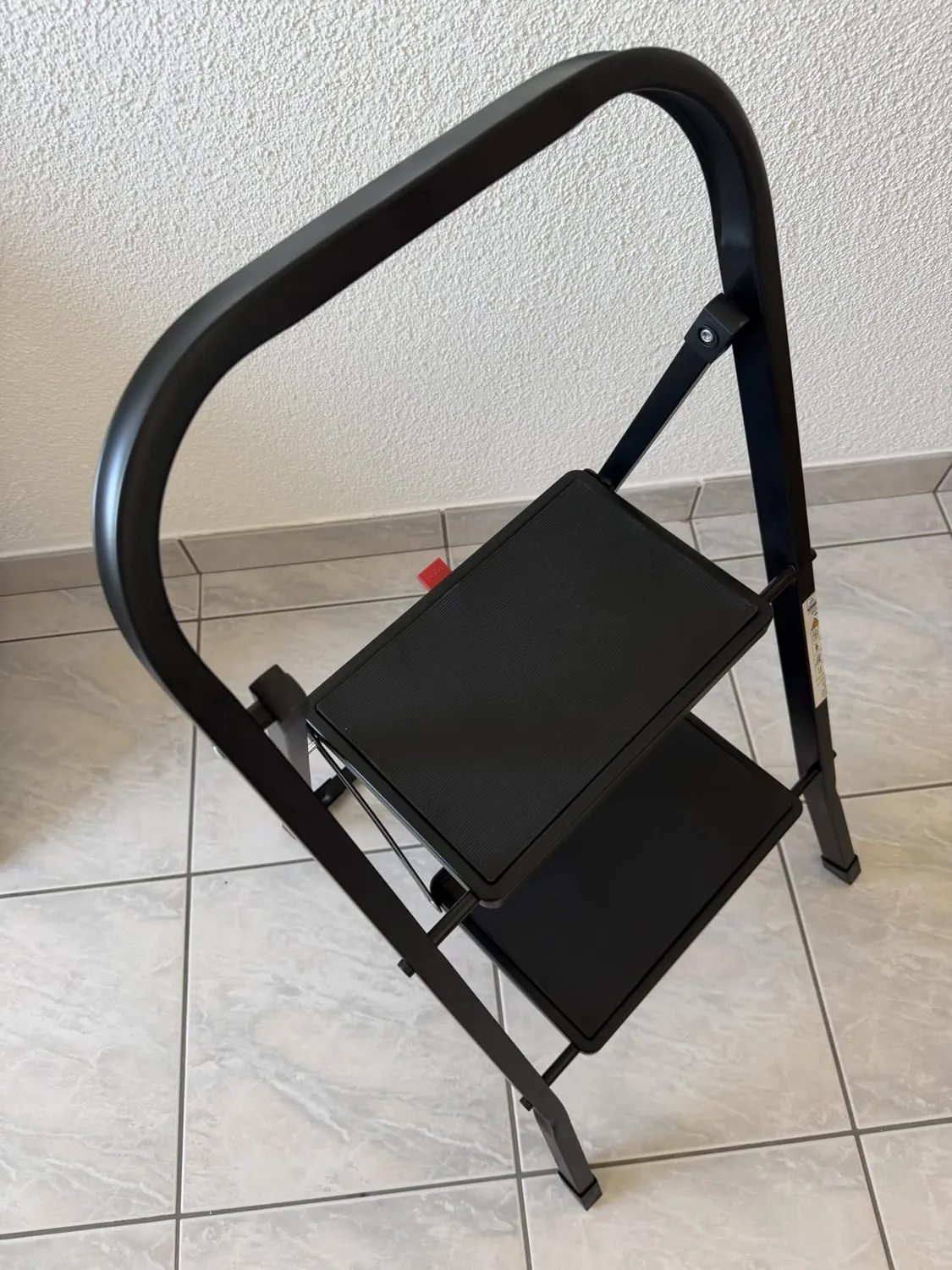 Amig scala pieghevole 2 gradini acciaio bianca 150 kg