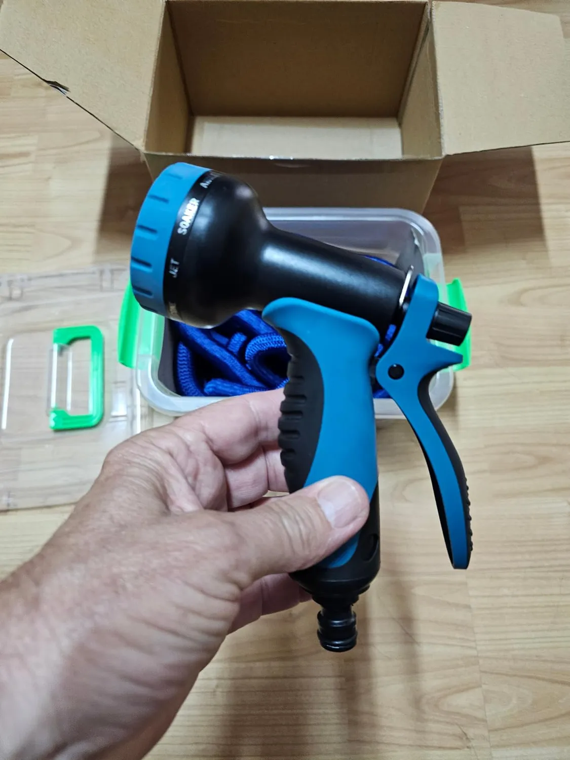 Amig Tubo Irrigazione Espandibile 15 m Blu 9 Getti