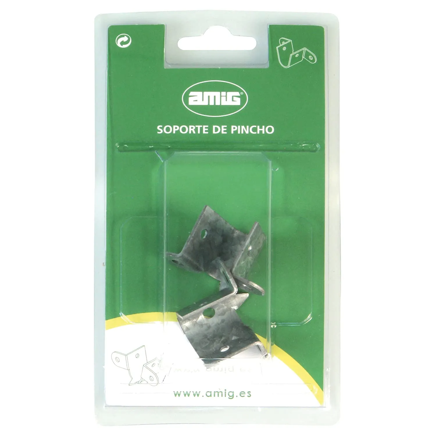 Amig Supporto Rullo Tapparella Acciaio Zincato 32x23 mm