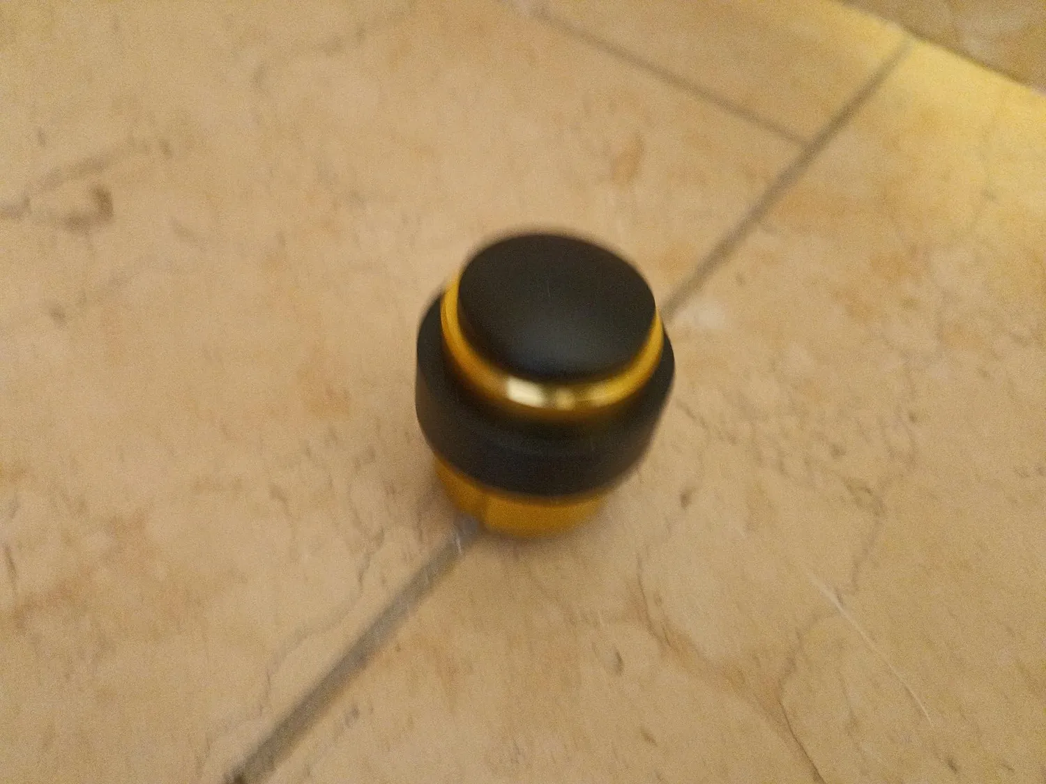 Amig fermaporta pavimento alluminio dorato Ø30x36 mm