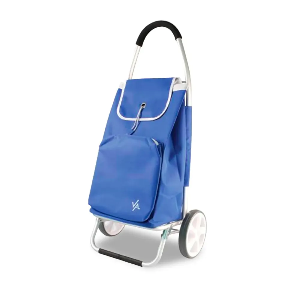 Amig Carrello Spesa 2 Ruote Blu 50L 15kg Alluminio