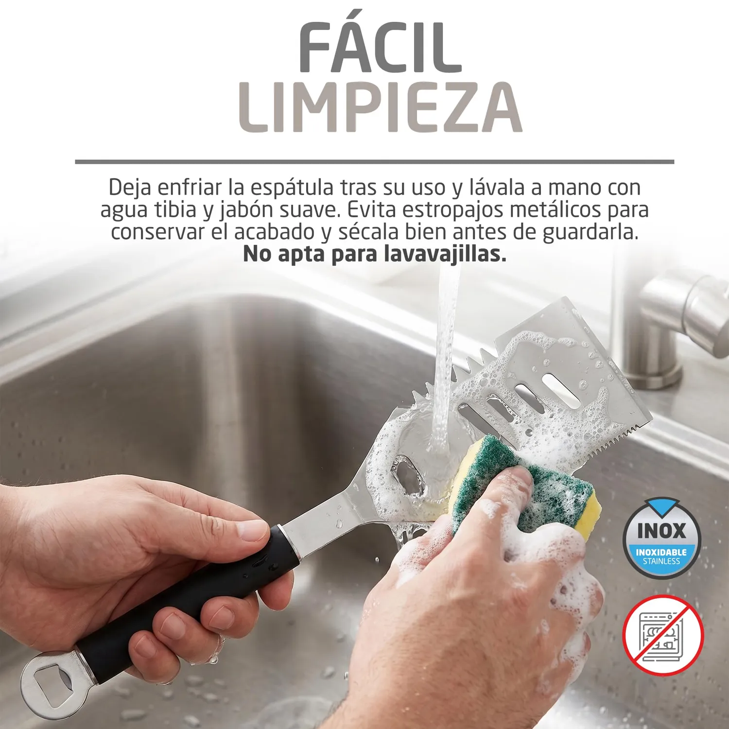 Amig AM32 spatola barbecue 41 cm acciaio inox grill
