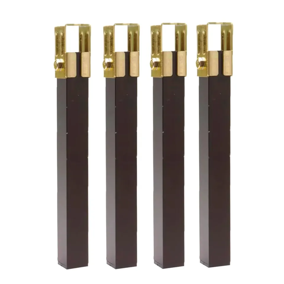 Amig set 4 gambe letto acciaio nere 270 mm