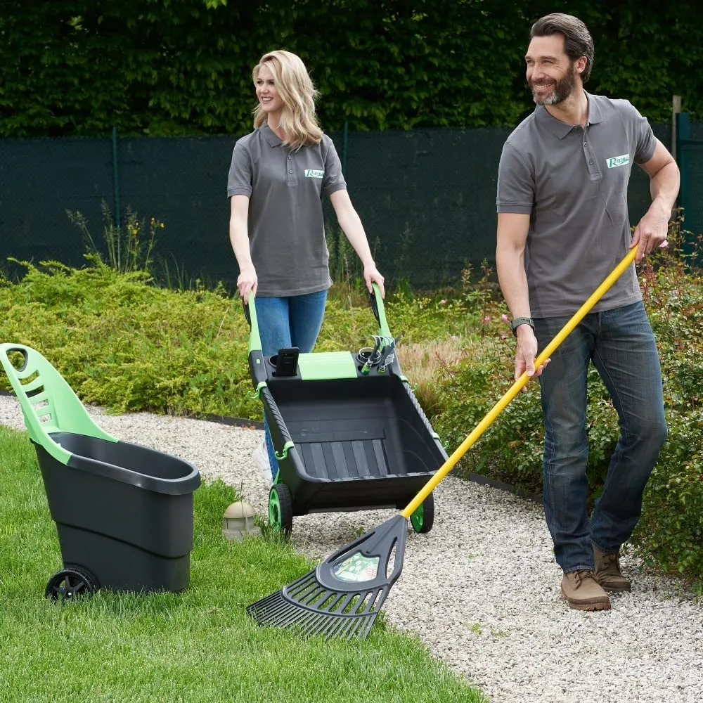 Ribimex carrello multiuso da giardino 65 litri in polipropilene