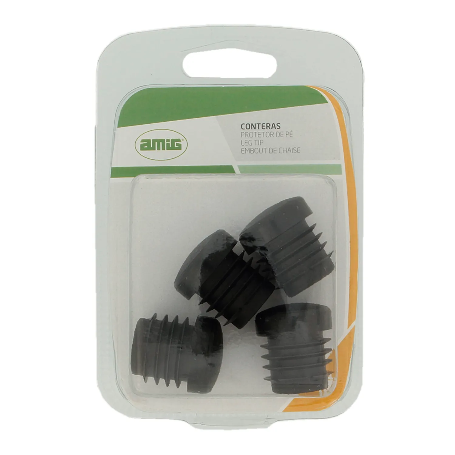 Amig 660 tappo interno rotondo Ø22 mm polietilene nero