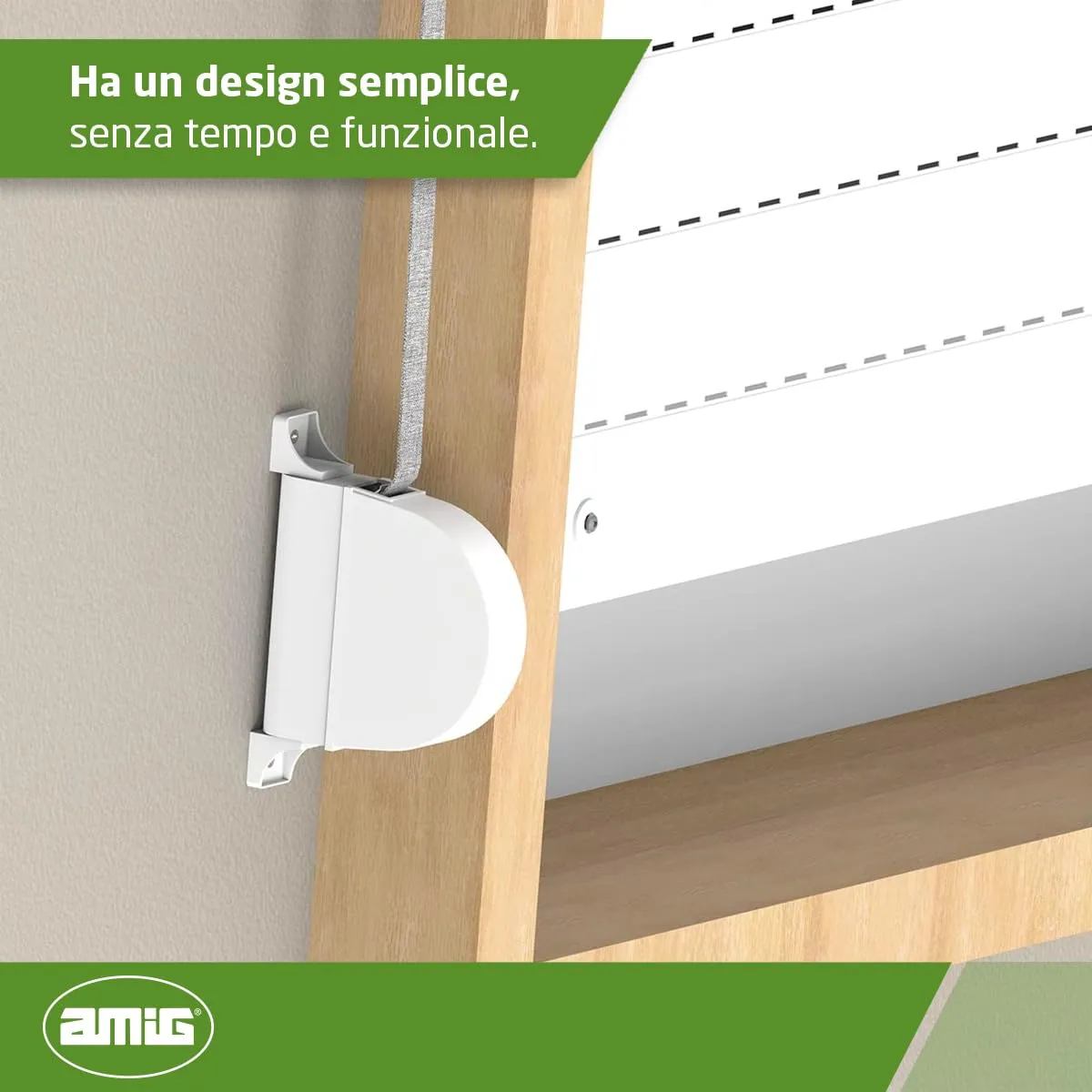 Amig Avvolgitore Tapparella Esterno Bianco Nastro 14 mm