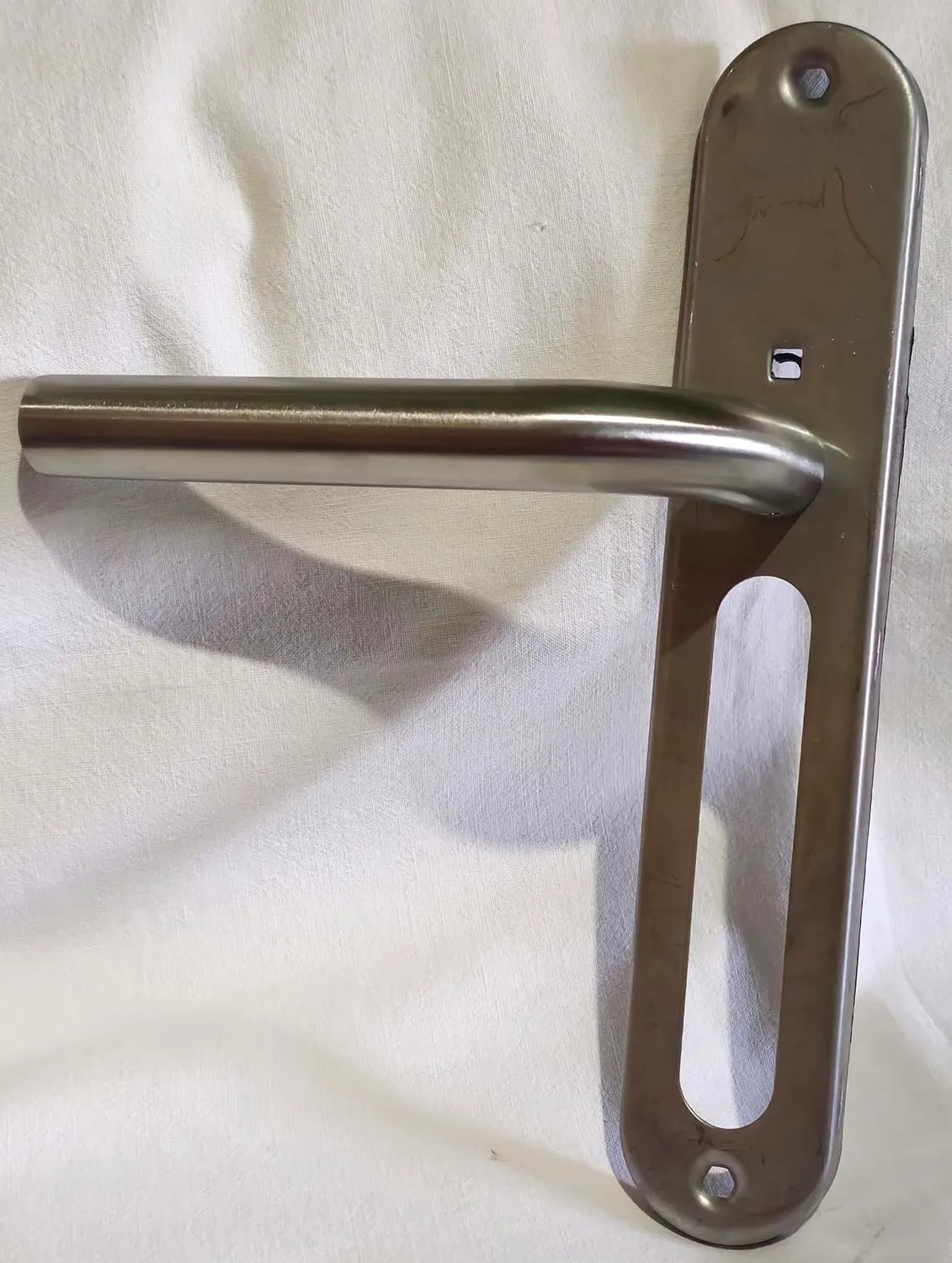 Amig 4PX set maniglie porta con piastra inox satinato