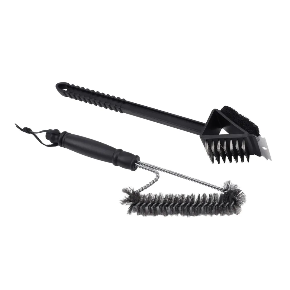 Amig AM23 kit pulizia barbecue 37x6 cm in acciaio inox
