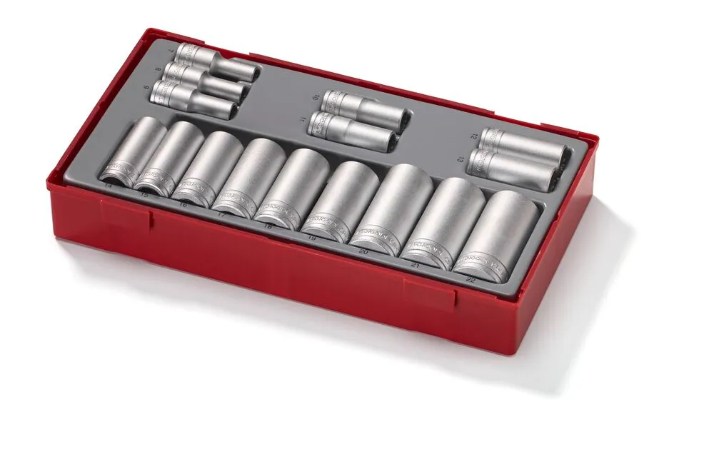 TengTools TT1 set bussole 3/8" 16 pezzi 12 punte