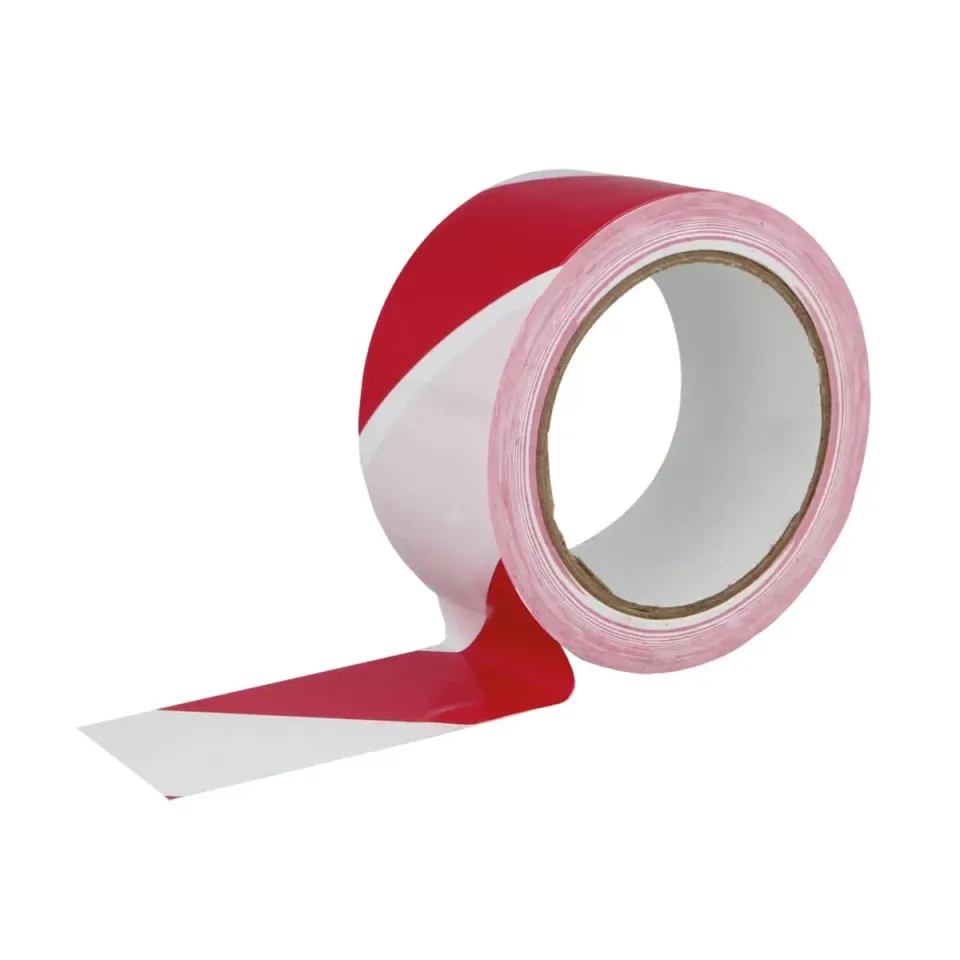 Amig nastro segnaletico adesivo rosso-bianco 50 mm x 30 m PVC
