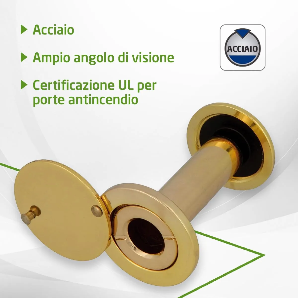 Amig Spioncino Porta Grandangolare 55-80 mm Ottone