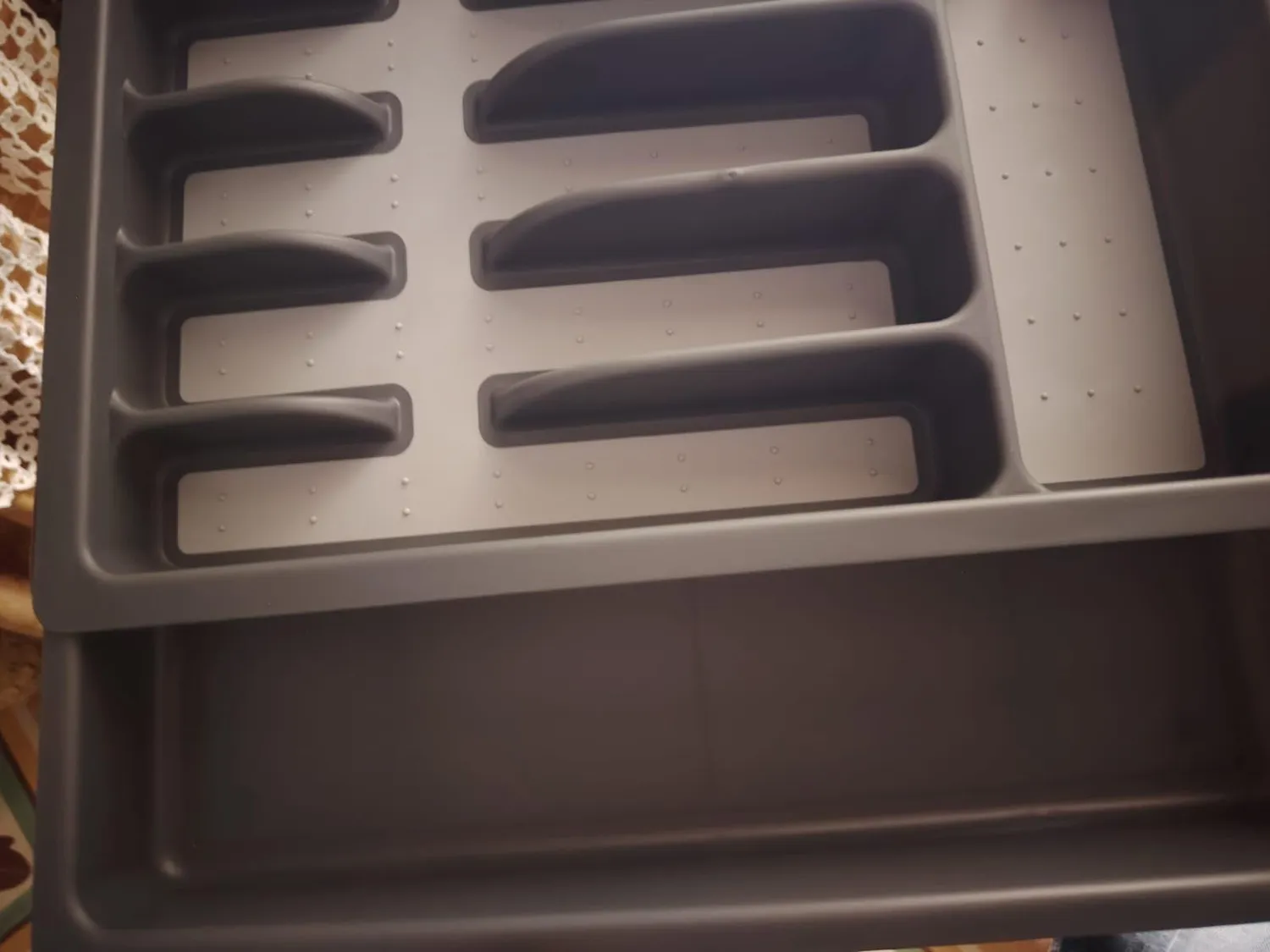 Amig Nibo portaposate estensibile da cassetto grigio