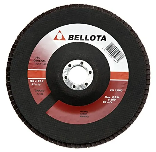 Bellota Metal Ø180 disco lamellare grana A acciaio