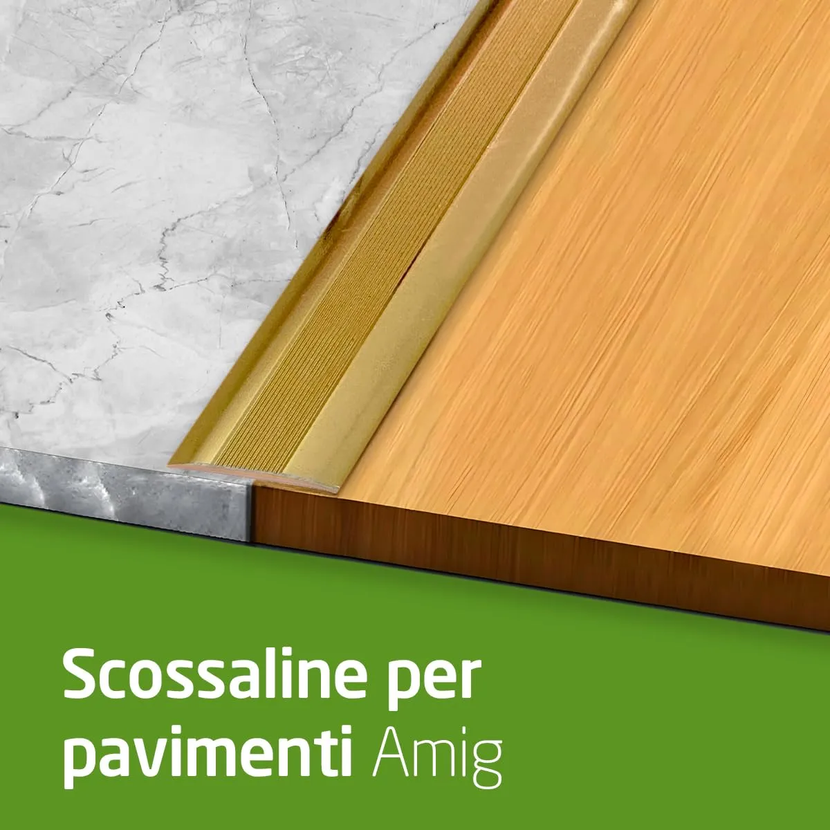 Amig Mod. 3 profilo coprigiunto adesivo 820 mm oro