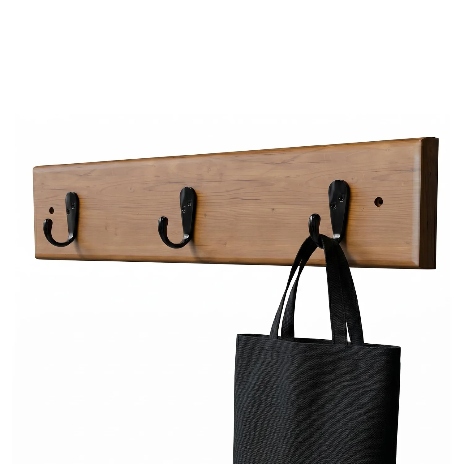 Amig CM36 appendiabiti muro 440 mm acacia nero legno